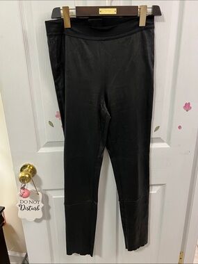 Ann Demeulemeester Black  leather Leggings